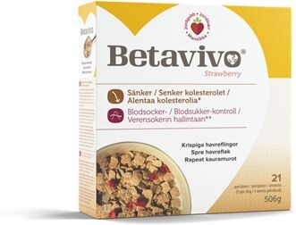 Betavivo Sprø Havreflak Strawberry 506g Betavivo Sprø Havreflak Strawberry 506g