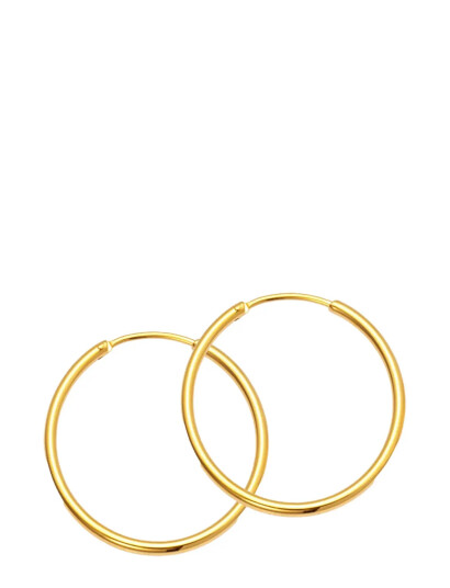 SISTIE Hoop Basic   Creoles Gold Plated |Guld |One Size