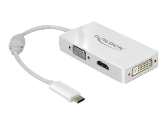 Delock ekstern videoadapter - hvit Delock ekstern videoadapter - hvit