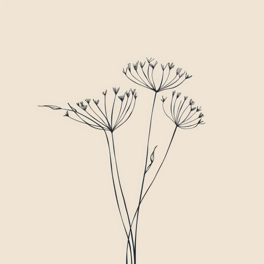 Namly Design Poster Minimalistisk Blomsterkunst POSTERSQUAREB79AWD