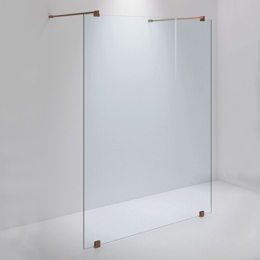 INR Iconic Nordic Rooms Dusjvegg ARC 43 Måltilpasset Brushed Bronze / Klart Glass