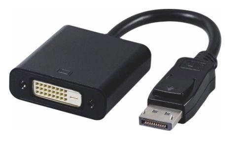 Microconnect DVI-D til DisplayPort Adapter 0,15m Svart