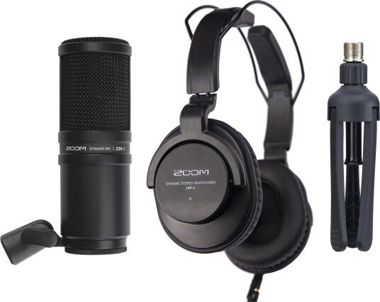 Zoom ZDM-1 Dynamisk Bordmikrofonpakke for Podcast - Svart