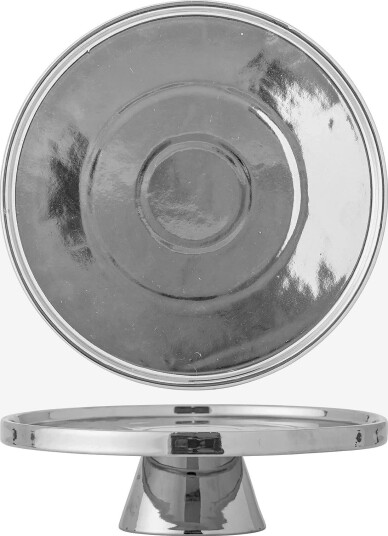 Bloomingville Shine Cake Tray - SILVER - Ø 26 cm