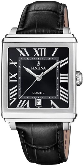 Festina Herreklokke F20681 3 Classic Sort/Lær