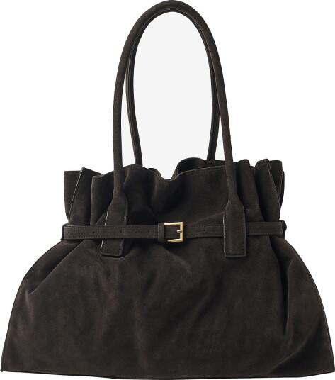 Gina Tricot Totebag Belted tote bag Brun