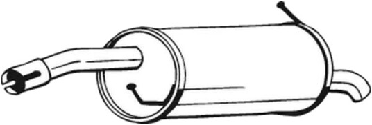 BOSAL 154-443 Bakre eksospotte BOSAL 154-443 Bakre eksospotte