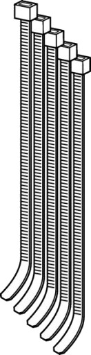 4,8 x 410 mm strimler à 500 stk. Geberit