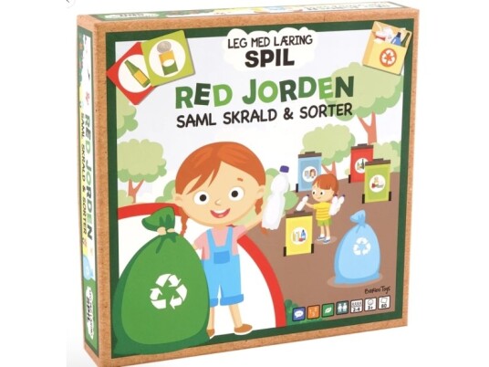 Red Jorden Saml Skrald Og Sorter Lærings Brætspil