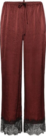 Topshop Tsemma Satin Trouser   Burgundy   42