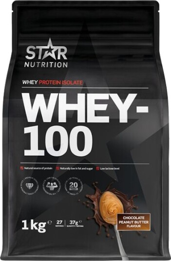 Star Nutrition Whey-100, 1 kg proteinpulver