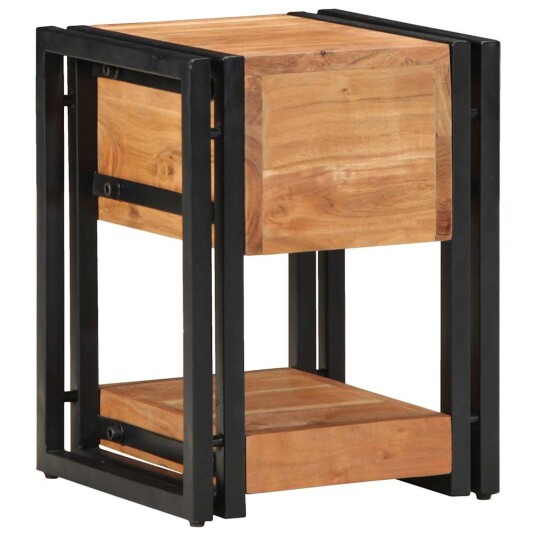 Nattbord 30x30x40 cm Solid Akasietre