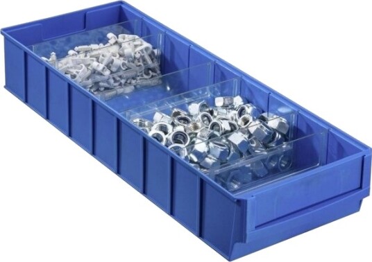 Allit 456570 Oppbevaringskasser L X B X H 500 X 185 X 81 Mm Blå 1 Stk