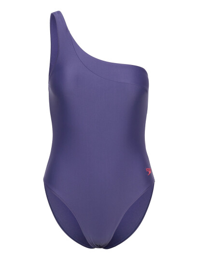 Speedo Womens Asymetric 1 Piece - Purple - 36