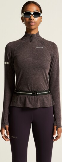 Craft Women's Advance Subz Wool Ls Tee 3 Dark Plum Melange XS Craft Women's Advance Subz Wool Ls Tee 3 Dark Plum Melange XS