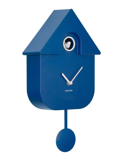 KARLSSON Wall Clock Modern Cuckoo - Blue - W21.5CM