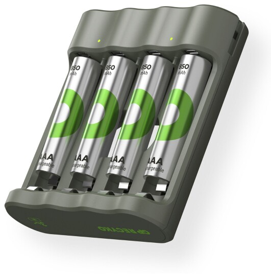 GP Batteries ReCyko B441 Batterilader + 4x AAA Batterier 850mAh (AAA)