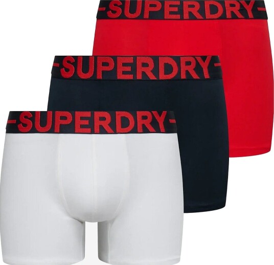 Superdry Trunk Triple Pack NAVY/RED/OPTIC S
