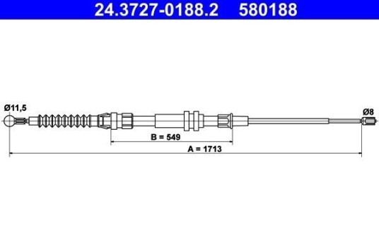 Bremsewire ATE 24.3727 0188.2