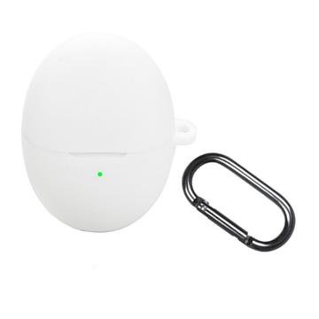 Huawei FreeBuds 6 Silikondeksel med Karabinkroken Hvit