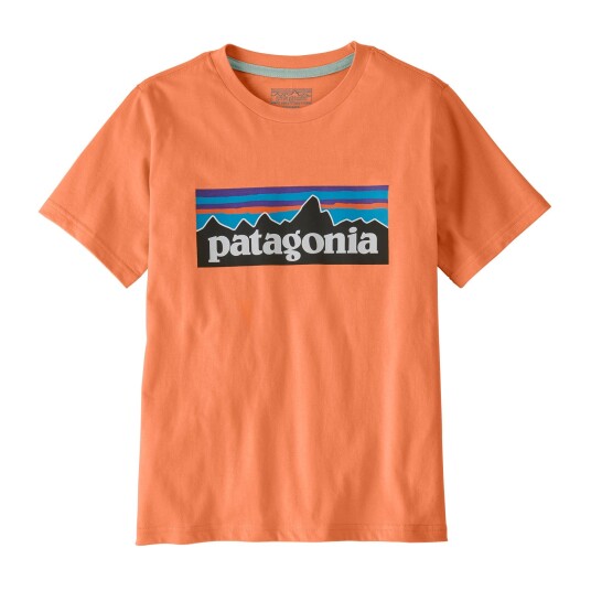 Patagonia Kids P 6 Logo T Shirt Peach Sherbet XXL16år 18