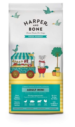 Harper And Bone Dog Adult Mini Fresh Market Tørrfôr (10 kg)