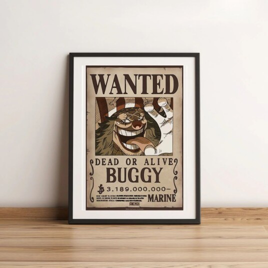 One Piece Plakat 52 x 38 cm  Wanted Buggy Wano