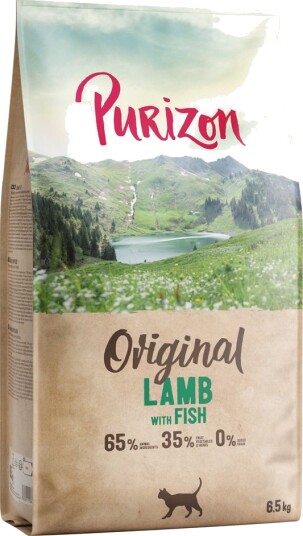 Purizon Tørrfôr Adult Cat & Original Daily 65% Lam Fisk 6.5 kg Purizon Tørrfôr Adult Cat & Original Daily 65% Lam Fisk 6.5 kg