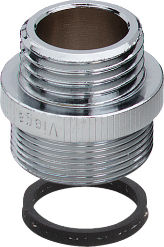 10 stk M24 x 1a x 3/4a" Gjenget nippel for adapter i metall med gjenger