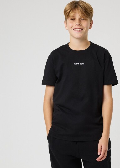Björn Borg Borg Classic T Shirt   BLACK BEAUTY   134 140