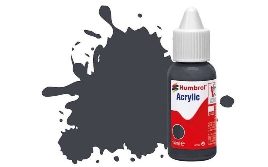 Humbrol Akryl No 32 Dark Grey - Matt 14ml Dropper Bottle