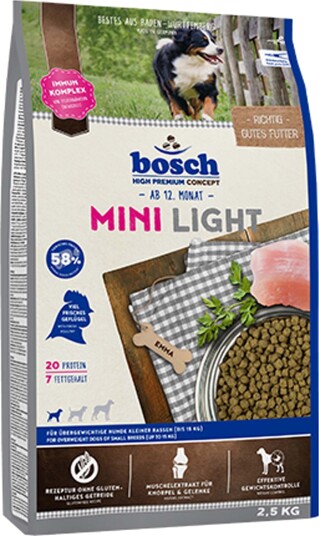 Bosch Hpc Tørrfôr Bosch Mini Light 2 X 2.5 kg