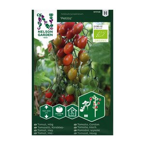 Nelson Garden Grønnsaksfrø tomat høy Petita økologisk Nelson Garden Grønnsaksfrø tomat høy Petita økologisk