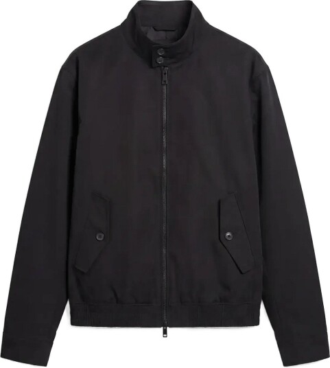 Calvin Klein Ls Cotton Nylon Harrington Jkt Black L