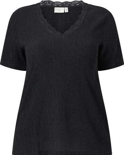 KAFFE Curve Topp KCvera T Shirt Svart