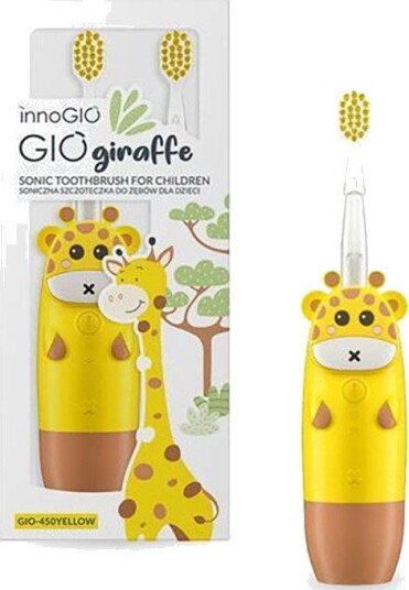 InnoGIO Elektrisk Tannbørste - 2-12 år - Gul Giraff