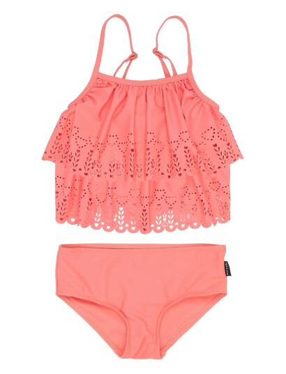 Mikk line Swim Bikini Uv Frill Coral 74/80CM Mikk line Swim Bikini Uv Frill Coral 74/80CM