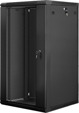 Lanberg Rack Skap Veggmonterbar Svart Ral 9004 22U 19"