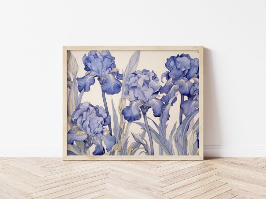 Plakat Blå Iris