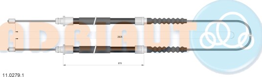 Tautrekk håndbremse ADRIAUTO 11.0279.1