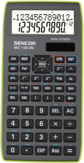 Sencor Sec 150 Gn Kalkulator 12+10 Siffer 240 Funksjoner Sencor Sec 150 Gn Kalkulator 12+10 Siffer 240 Funksjoner