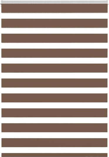 Sebragardin brun 115x100 cm stoff bredde 110,9 polyester