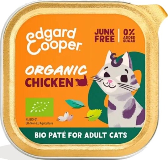 Edgard & Cooper™ Edgard&Cooper Cat Adult Organic Paté Chicken 85 G