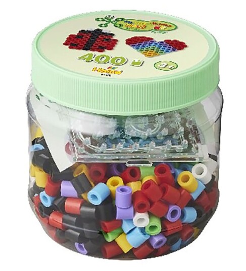 Hama Maxi Perler 400 Perler+2 Plader I Grøn Dåse