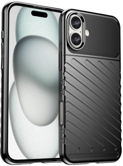 Trolsk Mobildeksel Mønstret (iPhone 16 Plus) Svart