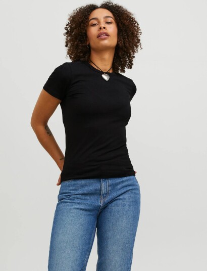 JJXX Jxgigi Str Ss Tee Jrs Noos Black M