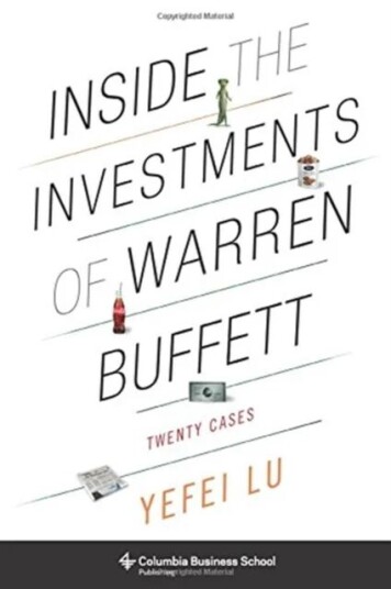 Inside The Investments Of Warren Buffett Av Yefei Lu Inside The Investments Of Warren Buffett Av Yefei Lu