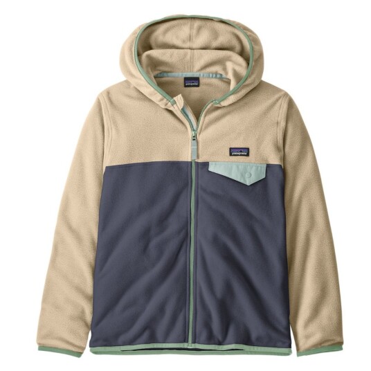 Patagonia   Kids Micro D Snap T Fleece Jacket Smolder Blue   XXL 16 18år | Barn