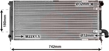 VAN WEZEL 49002028 Radiator motorkjøling