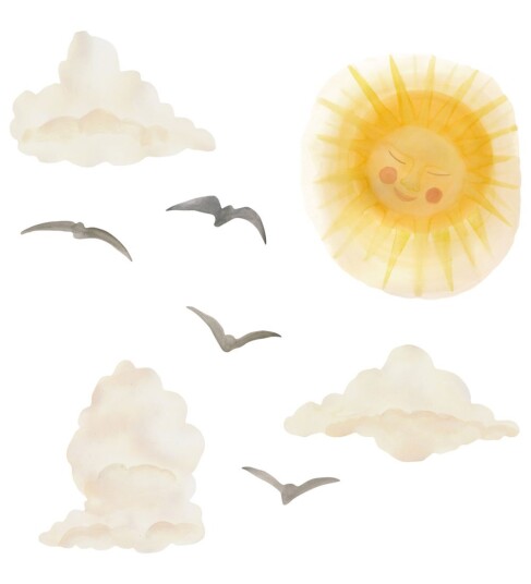 That"s Mine Yellow Wallsticker Sun